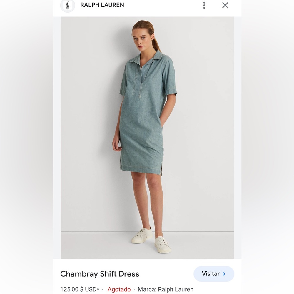 Woman’s dress 
Chambray Shift Dress